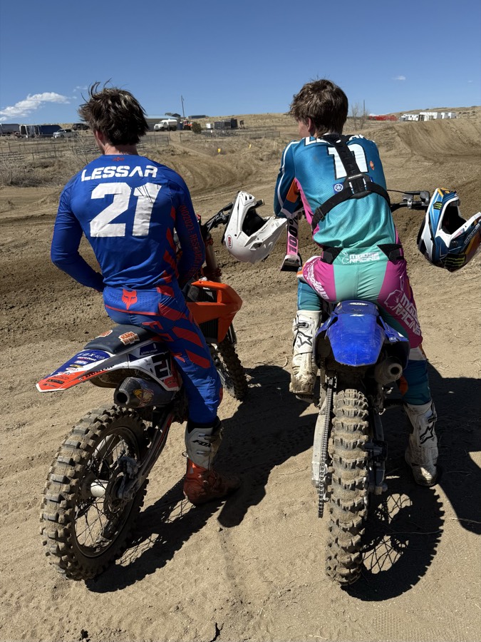 Logan in racing gear, number 21